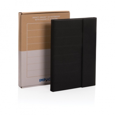 Logo trade promotional gift photo of: Impact Aware™ A5 notebook with magnetic closure
