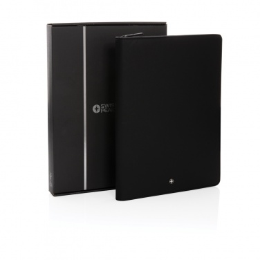 Logotrade corporate gift image of: Swiss Peak Heritage RCS rPU A4 portfolio with zipper