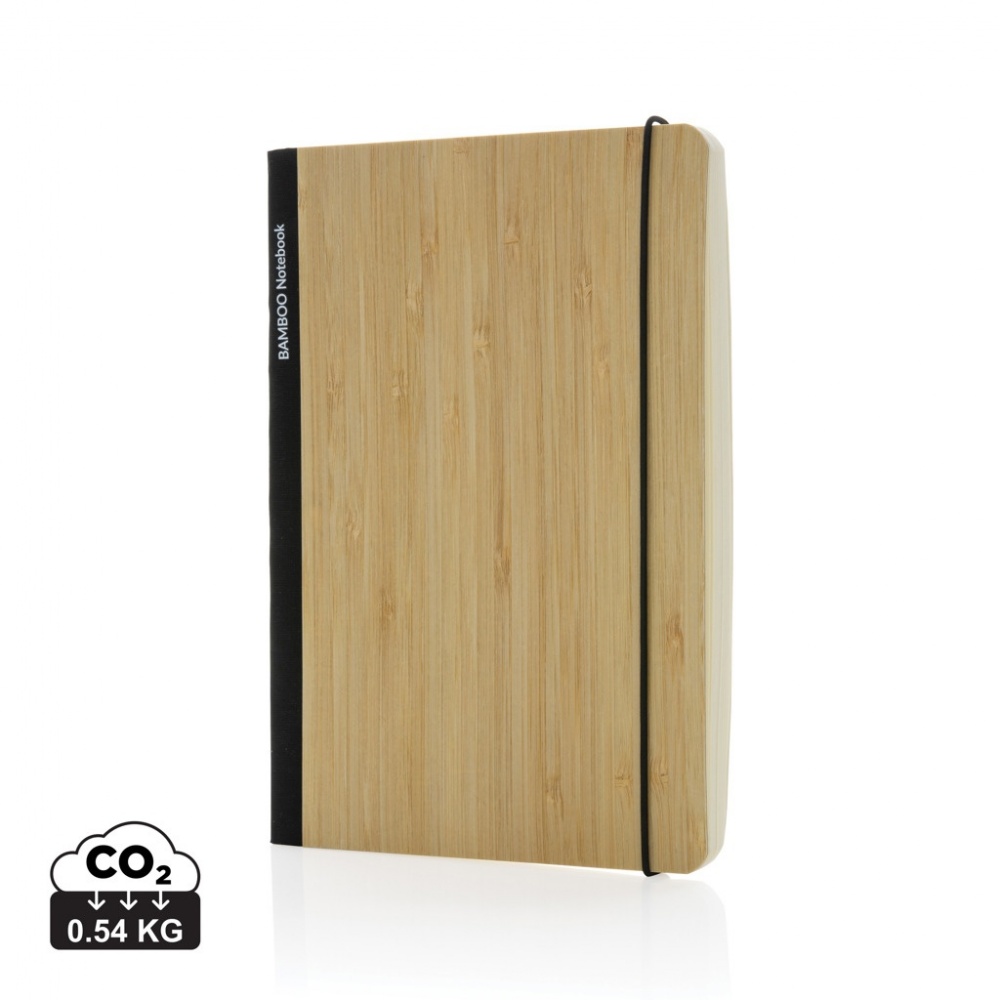 Logo trade promotional giveaways picture of: Scribe bamboo A5 Notebook