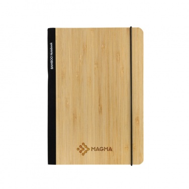 Logo trade promotional merchandise photo of: Scribe bamboo A5 Notebook