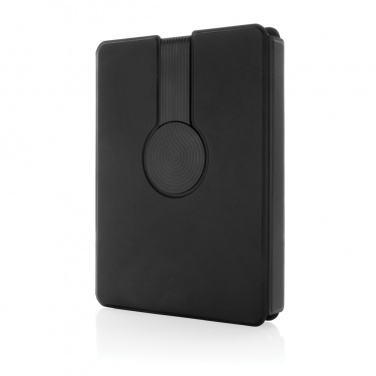 Logotrade advertising product image of: Swiss Peak RCS rePU notebook with 2-in-1 wireless charger