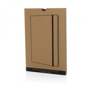 Logo trade corporate gifts picture of: Craftstone A5 recycled kraft and stonepaper notebook