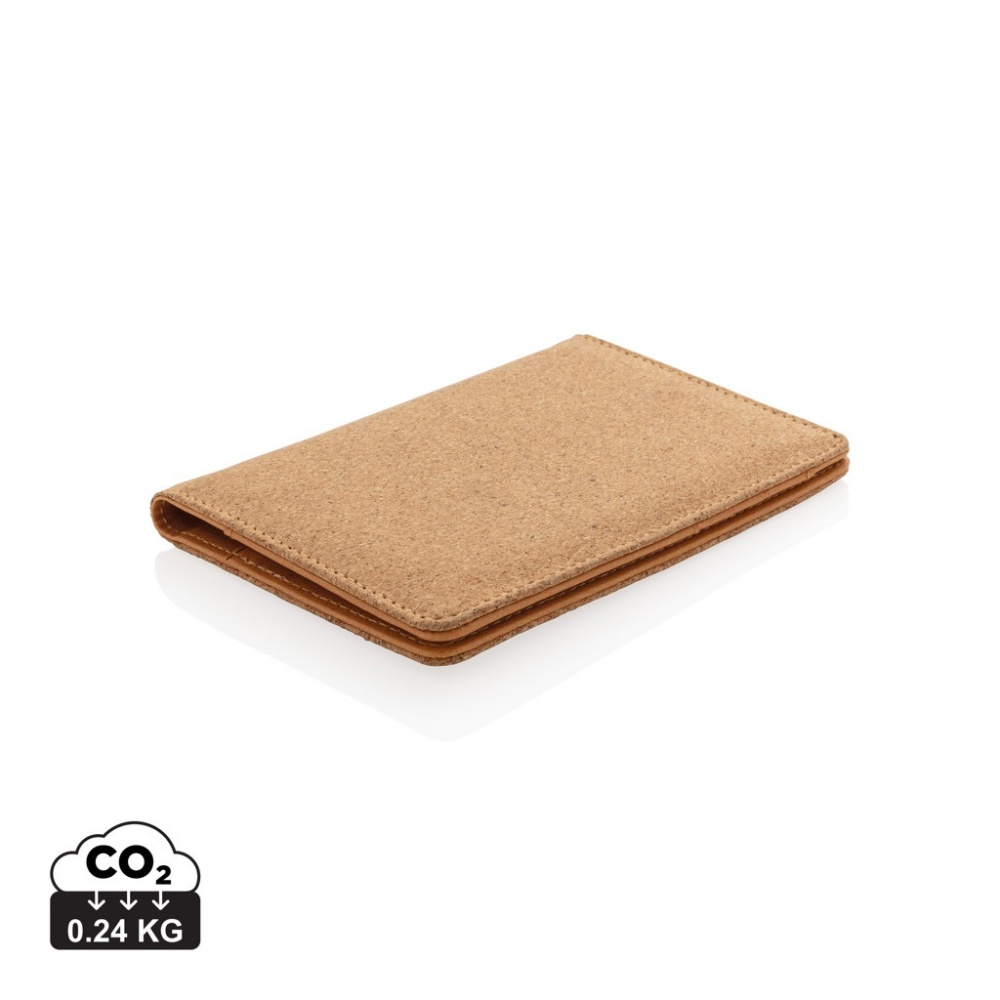 Logo trade promotional products image of: Cork secure RFID passport cover
