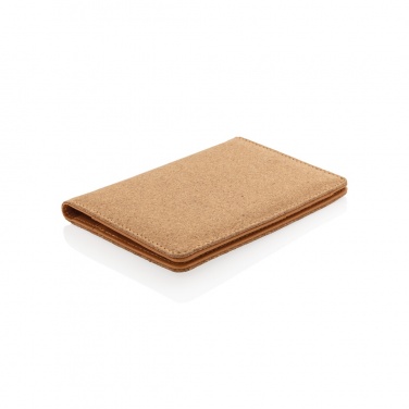 Logo trade corporate gifts picture of: Cork secure RFID passport cover