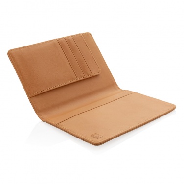 Logo trade promotional gifts picture of: Cork secure RFID passport cover
