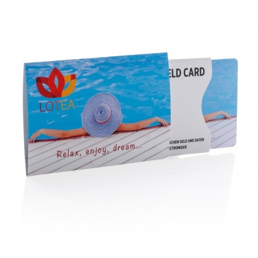 Logotrade promotional item image of: Anti-skimming RFID shield card with active jamming chip