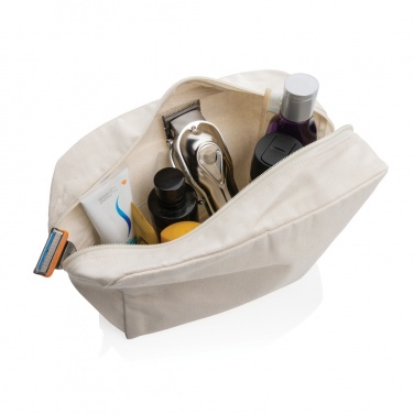 Logo trade promotional gift photo of: Impact Aware™ 285 gsm rcanvas toiletry bag undyed