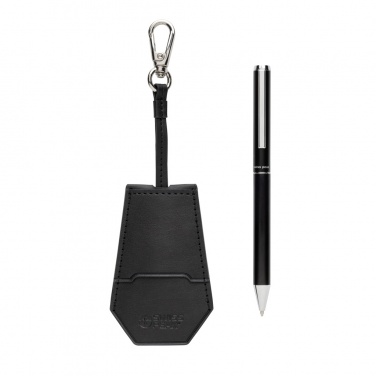 Logo trade promotional item photo of: SP Tula RCS certified recycled PU key holder and pen set