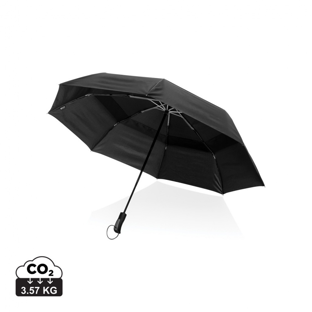 Logo trade advertising products image of: Swiss Peak Aware™ Tornado 27” pocket storm umbrella