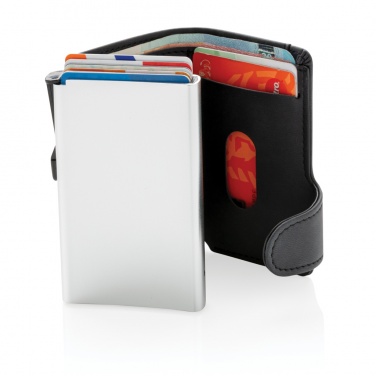 Logotrade promotional giveaways photo of: Standard aluminium RFID cardholder with PU wallet