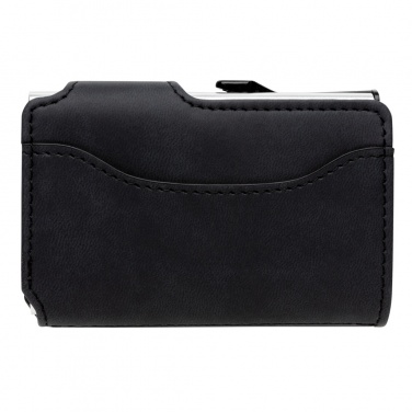 Logo trade business gifts image of: Standard aluminium RFID cardholder with PU wallet
