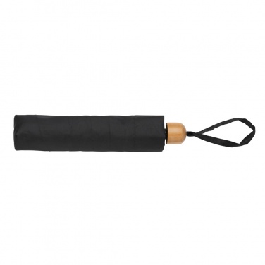 Logotrade promotional product picture of: 20.5" Impact AWARE™ RPET 190T Pongee bamboo mini umbrella