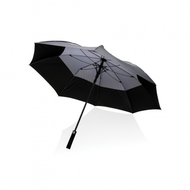 Logo trade promotional gifts image of: 27" Impact AWARE™ RPET 190T auto open stormproof umbrella