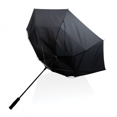 Logo trade promotional merchandise image of: 30" Impact AWARE™ RPET 190T Storm proof umbrella