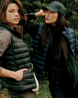 Logo trade promotional merchandise picture of: Iqoniq Meru women recycled polyester bodywarmer