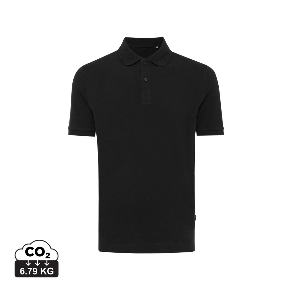 Logo trade promotional gift photo of: Iqoniq Yosemite recycled cotton pique polo