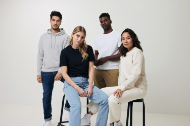 Logo trade promotional merchandise image of: Iqoniq Torres recycled cotton hoodie undyed