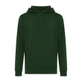 Iqoniq Rila lightweight recycled cotton hoodie, forest green