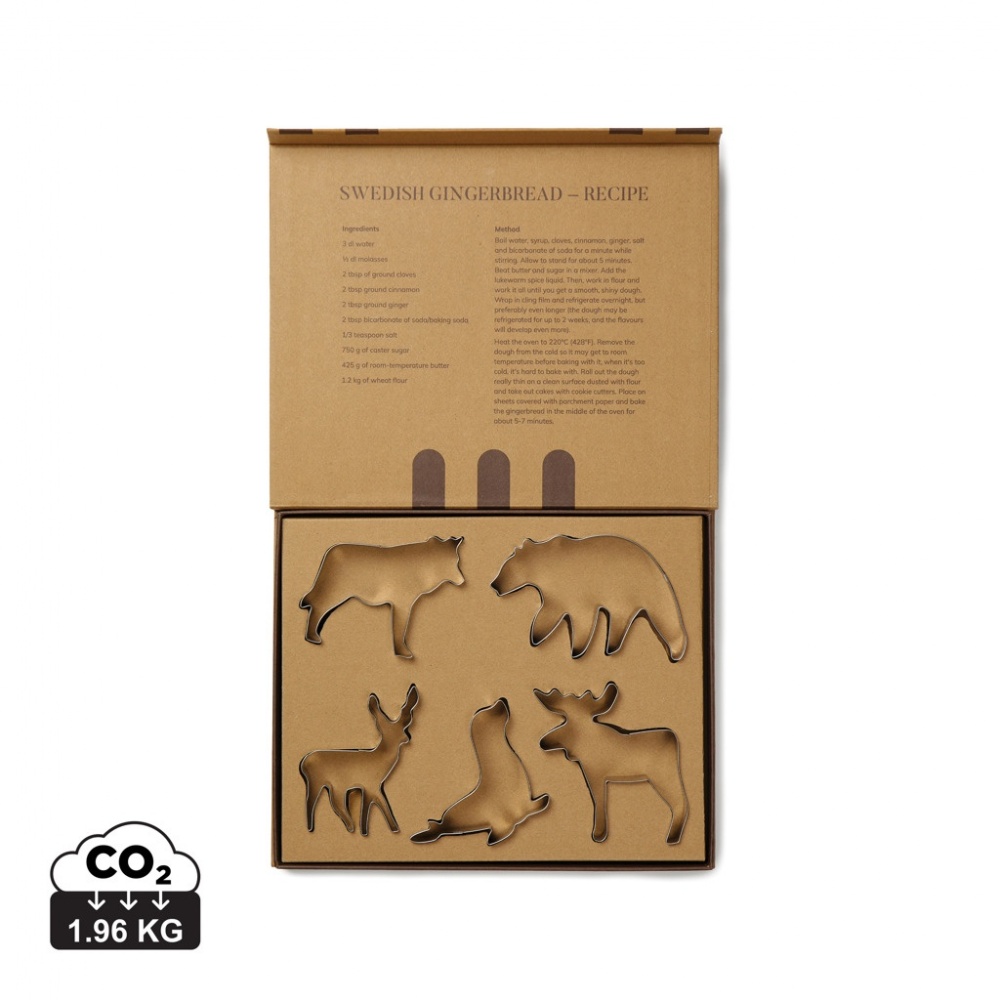 Logo trade corporate gift photo of: VINGA Nordic big 5 cookie cutter 5-piece set