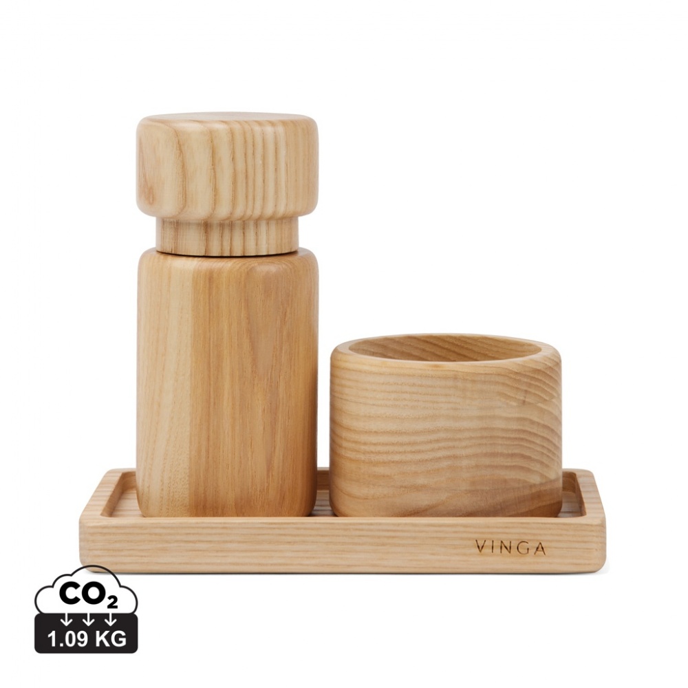 Logo trade promotional merchandise photo of: VINGA Retro salt & pepper set