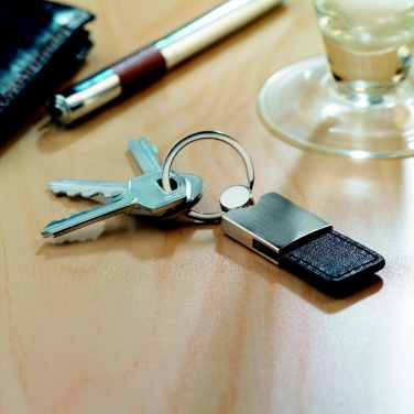 Logotrade business gifts photo of: PU and metal key ring Helsinki