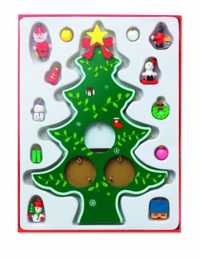 Logotrade promotional giveaway picture of: Wooden xmas tree decoration