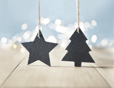 Logo trade corporate gifts picture of: Slate xmas hanger star