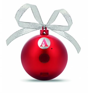 Logo trade business gifts image of: Speaker Christmas ball