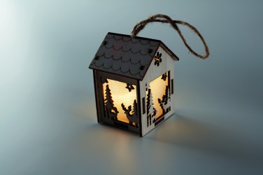 Logo trade promotional items picture of: MDF house with light