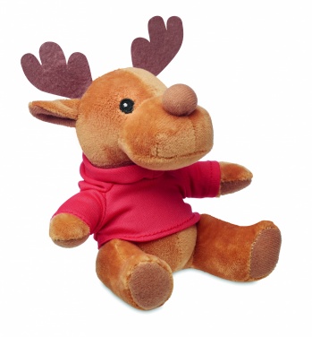 Logotrade corporate gift image of: Plush reindeer with hoodie