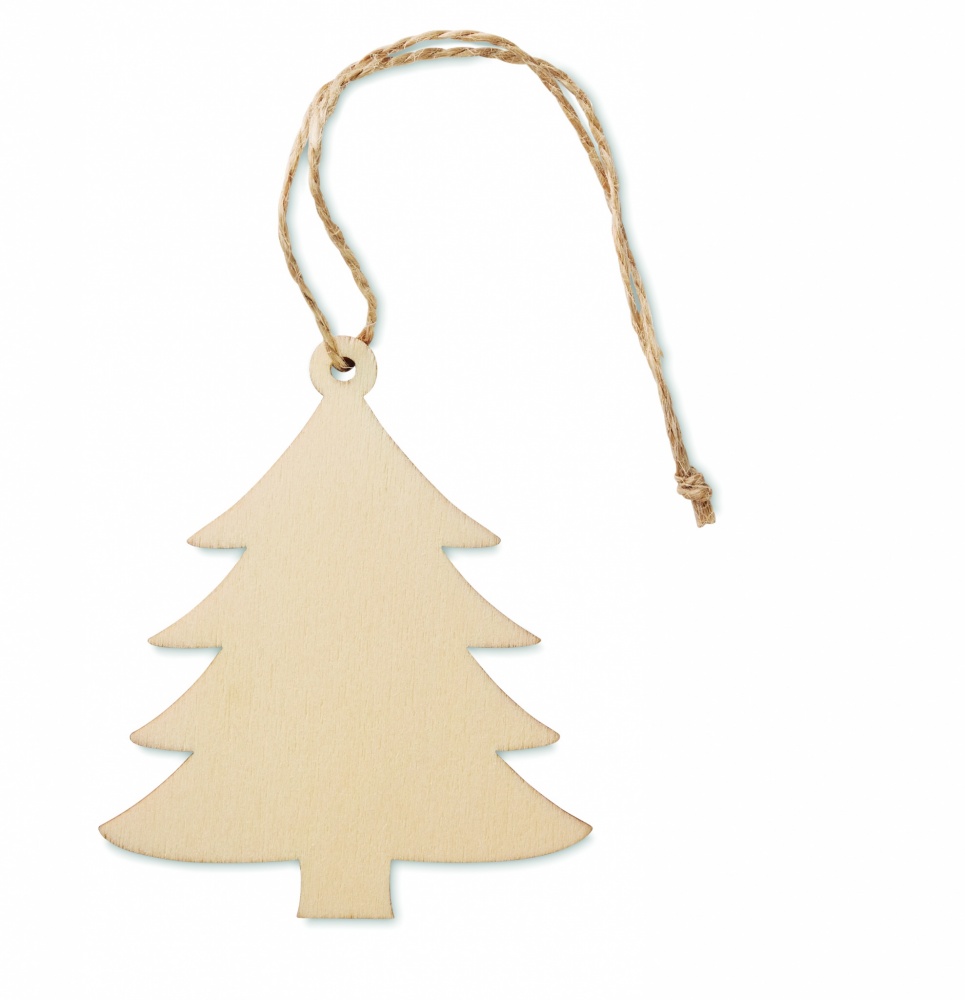 Logo trade promotional gifts picture of: Wooden Tree shaped hanger