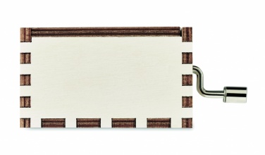 Logo trade corporate gifts image of: Wooden Christmas music box