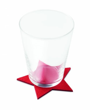 Logotrade promotional products photo of: RPET 4 felt coaster set