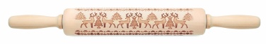 Logo trade promotional giveaway photo of: Christmas pastry wooden rolling