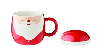 Logo trade advertising products picture of: Ceramic mug with lid 370 ml