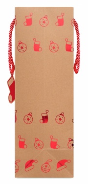 Logo trade promotional gift photo of: Gift paper bag with pattern