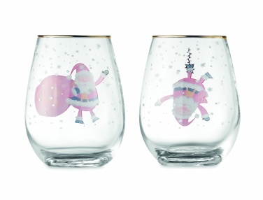 Logotrade corporate gift image of: Set of 2 Christmas glasses