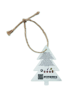 Logotrade advertising products photo of: Seed paper Xmas ornament