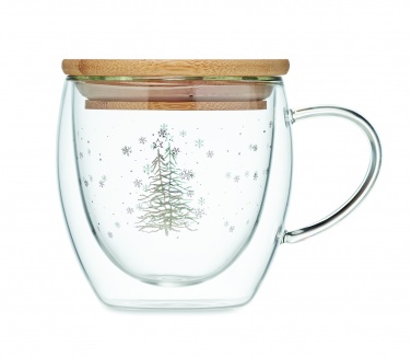 Logo trade corporate gifts picture of: Double wall borosilicate mug