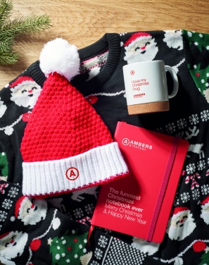 Logo trade promotional products image of: Christmas knitted beanie