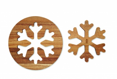 Logo trade promotional gifts picture of: Acacia wooden pot holders set