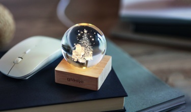 Logo trade corporate gift photo of: Christmas LED crystal ball