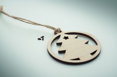 Logo trade promotional gifts image of: Wooden tree shape hanger