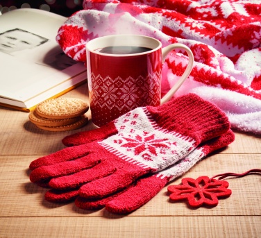 Logotrade promotional gift image of: Winter gift mug and gloves set