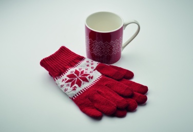 Logotrade promotional merchandise photo of: Winter gift mug and gloves set