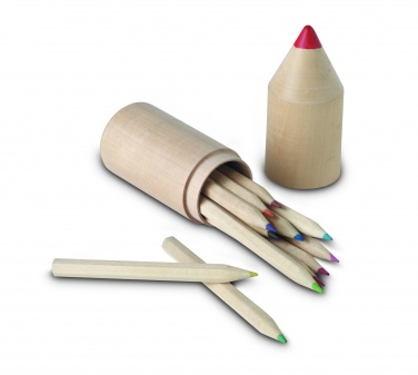 Logo trade promotional merchandise image of: 12 pencils in wooden box