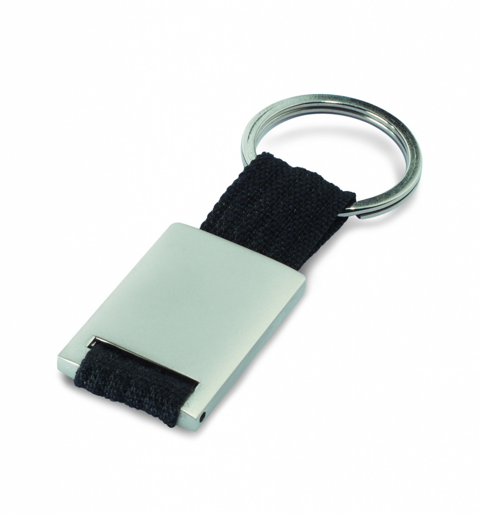 Logo trade promotional products image of: Metal rectangular key ring Espoo