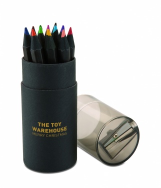 Logotrade advertising products photo of: Black colouring pencils