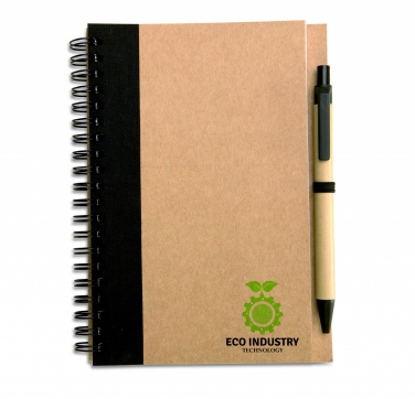 Logotrade corporate gift picture of: B6 recycled notebook with pen