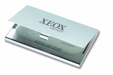 Logo trade promotional items image of: Aluminium business card holder